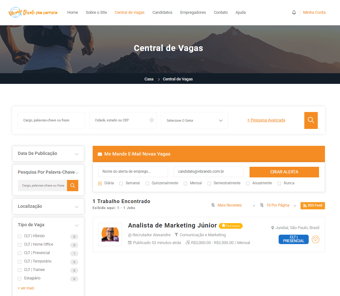 Central de Vagas
